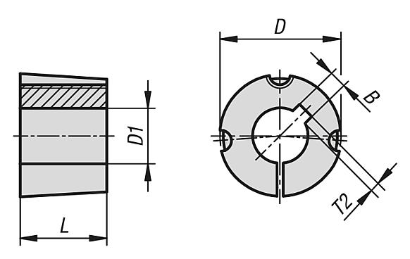 Taper clamping bushes