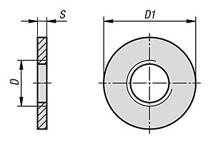 İnce şaftlı altı köşeli civatalar Hygienic DESIGN