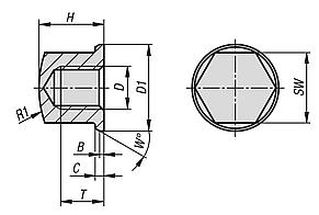 Kompakt şapkalı somun: Hygienic DESIGN 